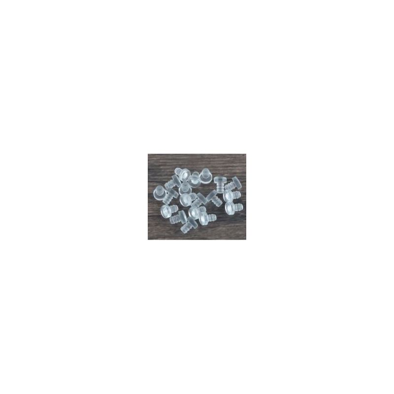 Crezuo 8,5 Mm Transparente Silikon-türstopper, Stoßdämpfer Für Möbel, Schränke, Küche, 20er-pack