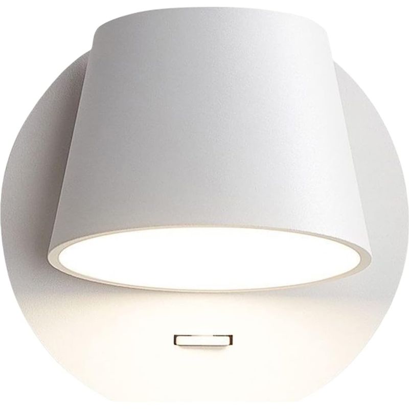 5-w-led-wandleuchte Mit 350°-drehung, Warmweißes Leselicht Mit Schalter, Art-déco-wandleselampe Für Schlafzimmer Und Nachttisch