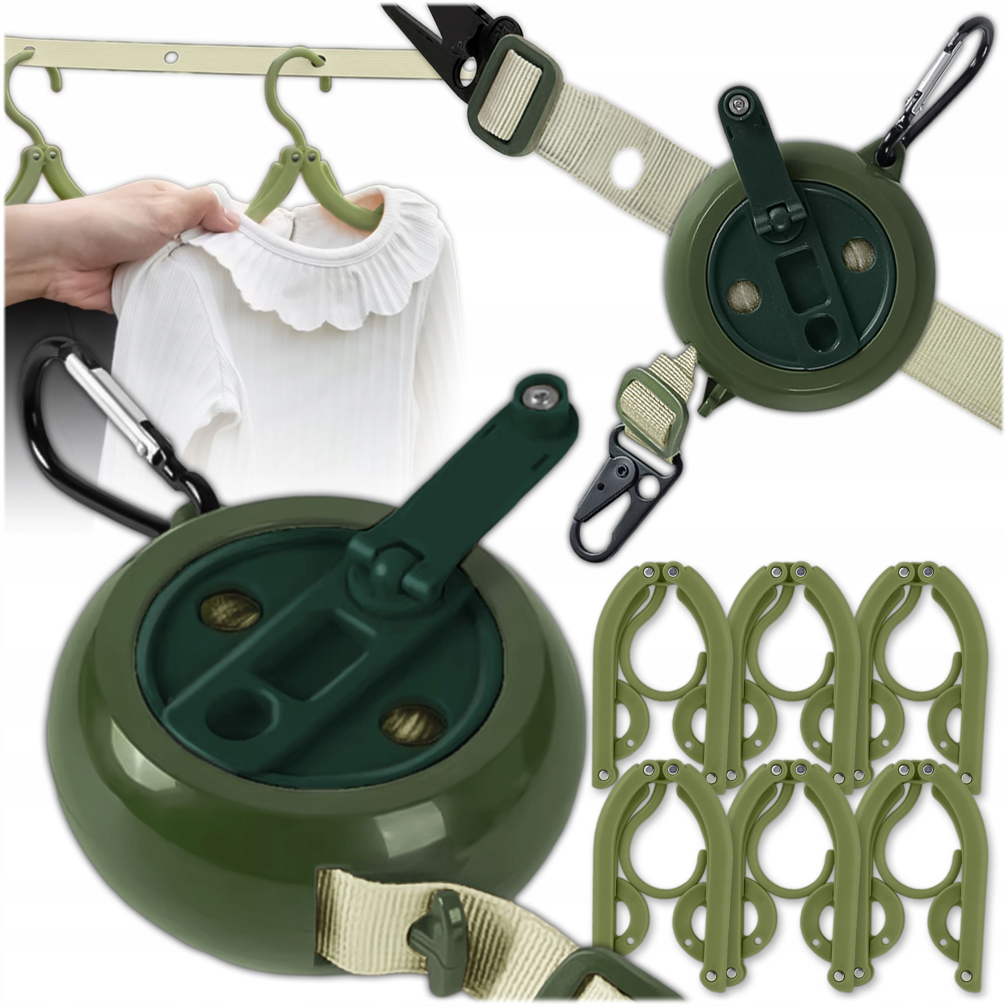 Wäschetrockner, Klebeband Zum Aufhängen Von Kleidung Für Balkon, Garten, Camping