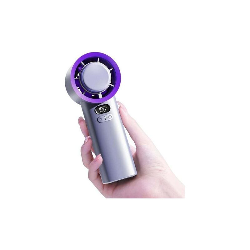 Crezuo Tragbarer Eiskühlventilator, Usb-schnellladung, Leiser Betrieb, Mini-wechselstromturbine, Ideal Für Reisen Im Freien