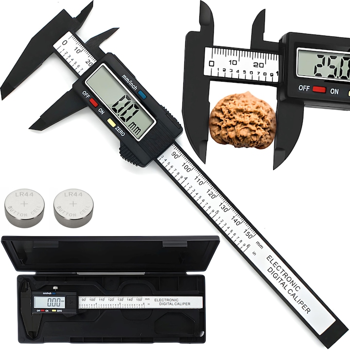 Subler Electronic, Display Digital, Fibra De Carbon