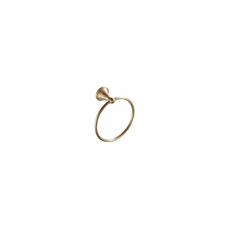 Antiker Handtuchring Aus Messing, Badezimmeraccessoires, Gebürsteter Duschhandtuchhalter, Rund, Wandmontage Crezuo