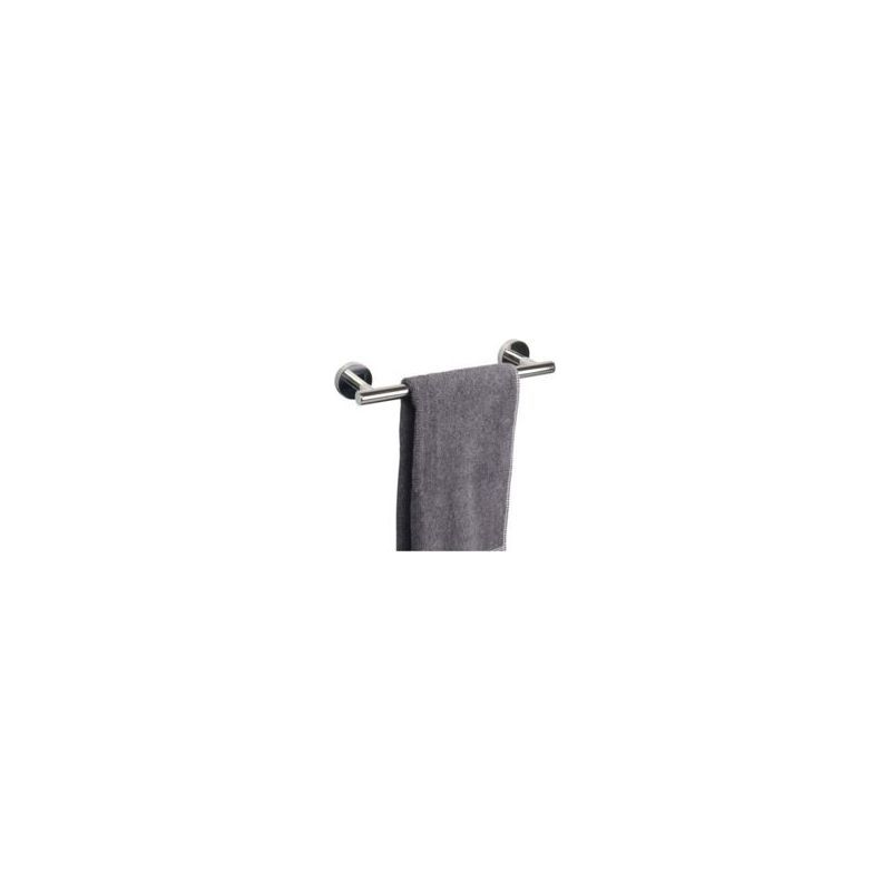 Porte-serviettes Chromé 30 Cm, Acier Inoxydable Sus304, Antirouille, Fixation Murale Facile Crezuo