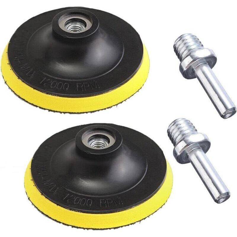 2-teilige Schleifscheiben, Klett-schleifscheiben, Schleifteller, Klettverschluss, Polierteller, Für Winkelschleifer, 125 Mm, M14 Crezuo