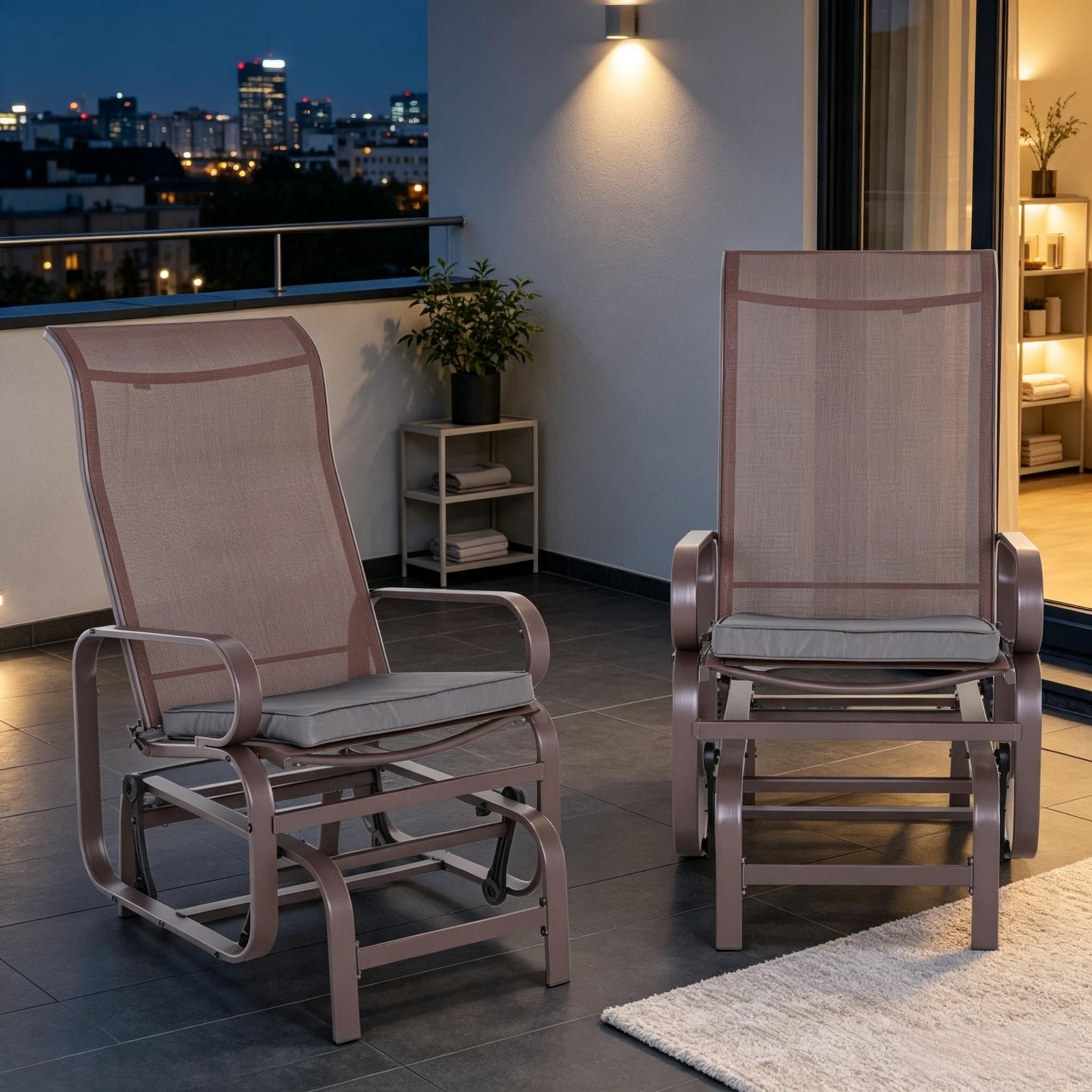 Komfortable Outdoor‑sitzkissen, Sicherer Halt Für Diverse Stuhlmodelle (2 Kissen, Stühle Nicht Enthalten)