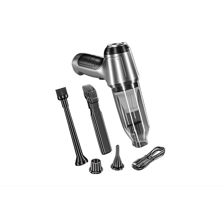 Professioneller Handstaubsauger, Solarbetrieb, Lade-/startsensor, 35500 U/min, 63000 Pa, 2xe-akku