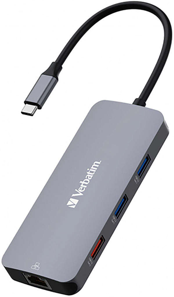 Verbatim Cmh-09 Grauer Usb-hub (0023942321521)