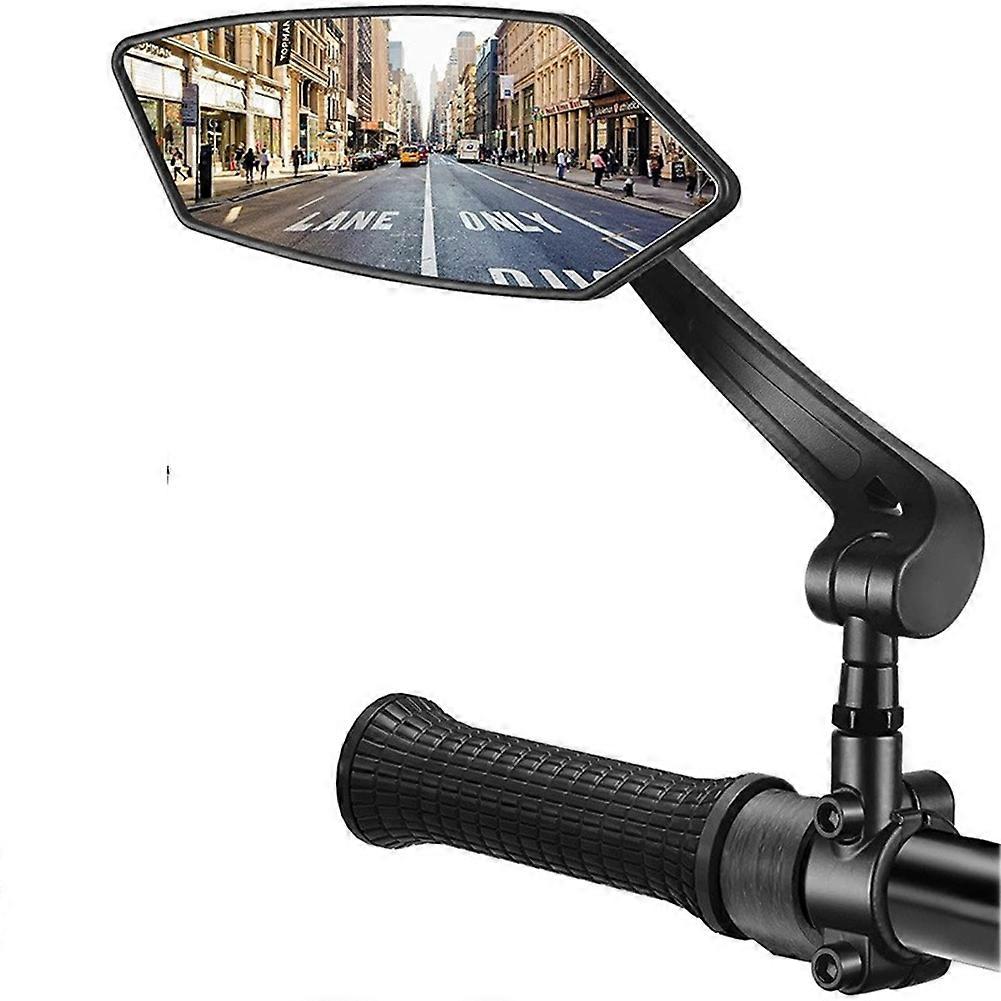 360° Verstellbarer Fahrradspiegel, Breite Und Klare Lenkerspiegel, Sicherheitszubehör Für Radfahrer Im Freien, Schwarz