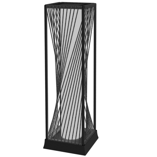 Solarleuchte Für Außen, Led-gartenlaterne Aus Rattan Mit Lichtsensor, 25 Leds, Wasserdicht Ip44, Böhmische Dekoration Für Terrasse, Patio, Hof - Schwarz Und Grau
