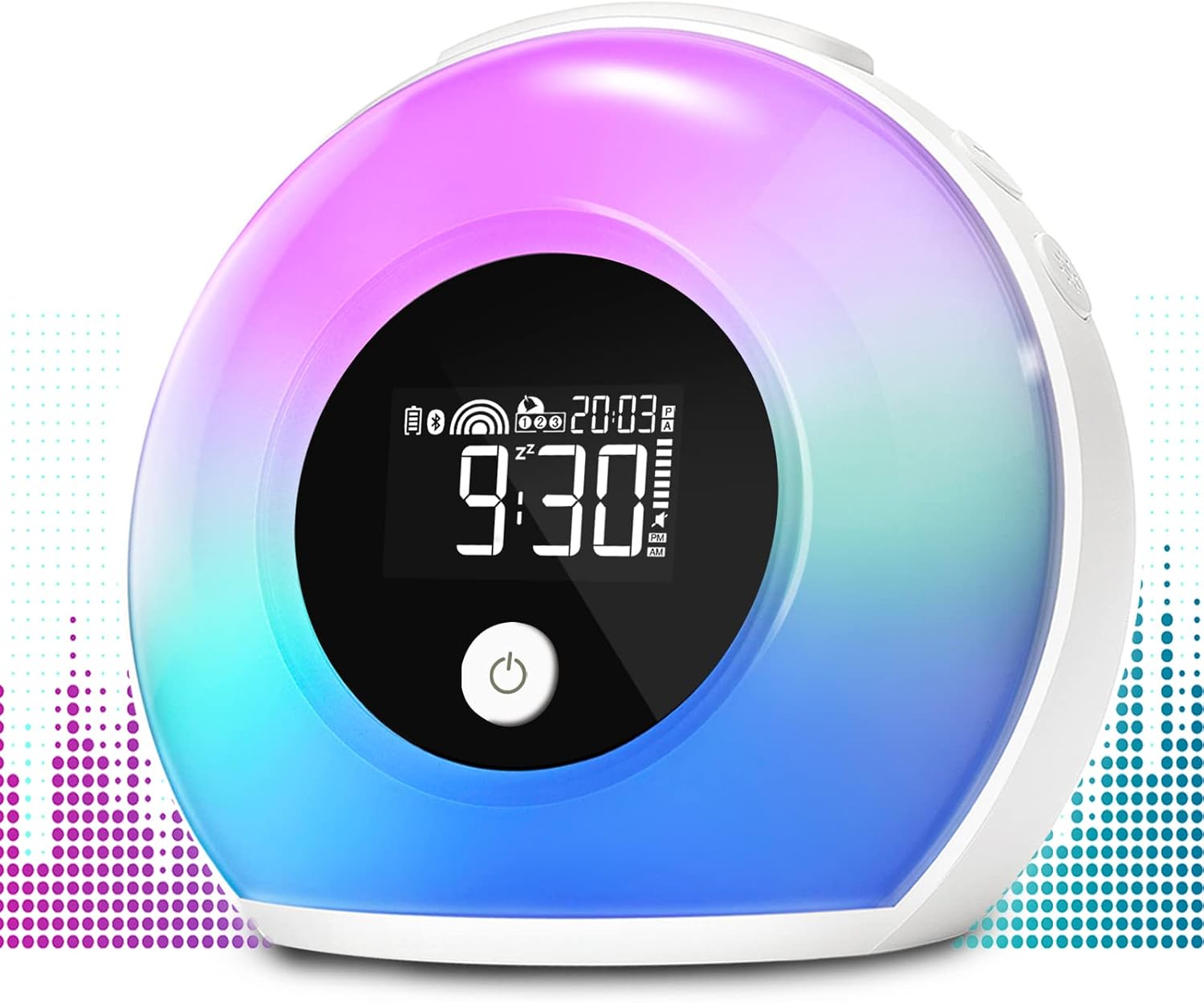 Wecker Mit Licht Und Bluetooth-lautsprecher, Nachtlicht Für Kinder