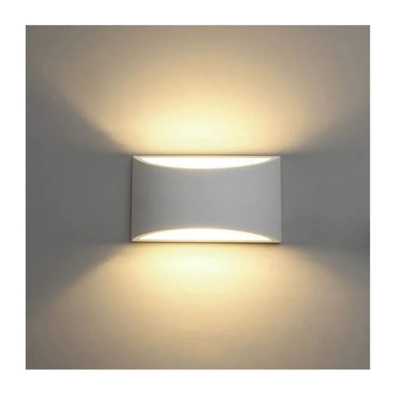 Weiße 7w Led-wandleuchte In Warmweiß Für Den Innenbereich, Geeignet Für Gipswände In Schlafzimmer, Wohnzimmer Und Flur