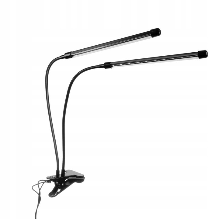 2-stangen-lampe Für Zimmerpflanzen, Erzeugt Keine Wärme, 20 Leds Pro Stange, 2 Farben, 180° Neigbar, Klemmbefestigung, Helligkeitsregulierung