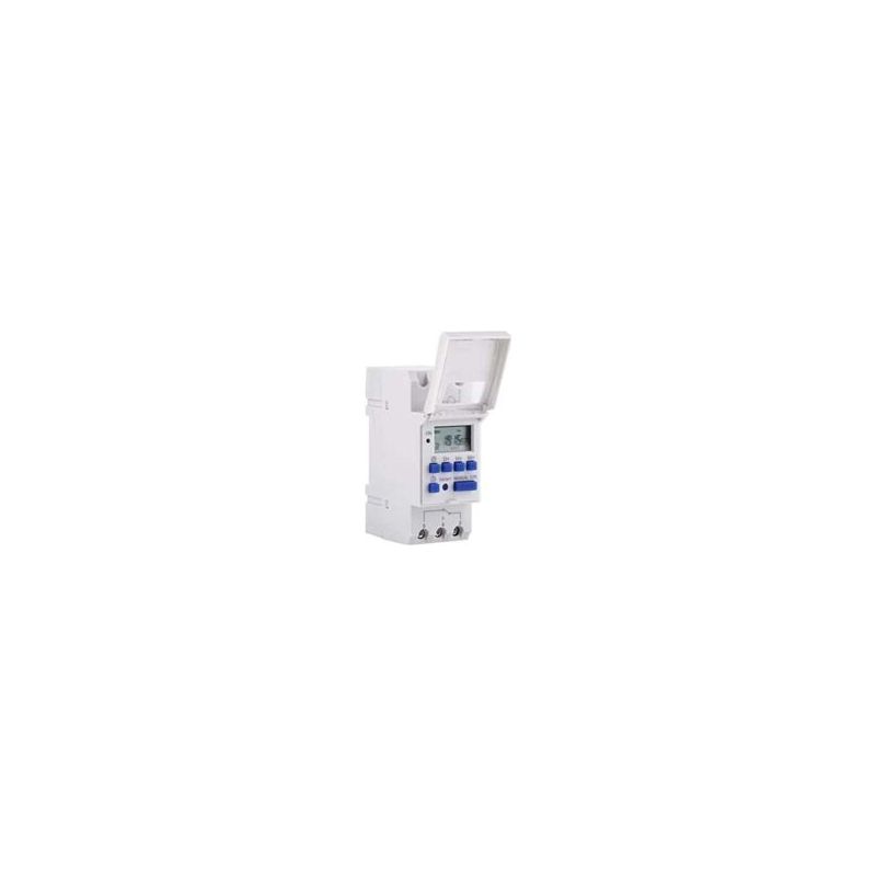 Programmierbarer Digitaltimer, Lcd-display, Wochenzeitschalter, Din-schienenmontage, 220 V Crezuo
