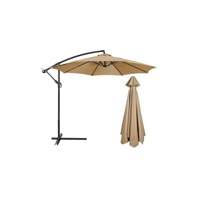 Tissu De Rechange Pour Parasol À 6 Bras 3m Crezuo