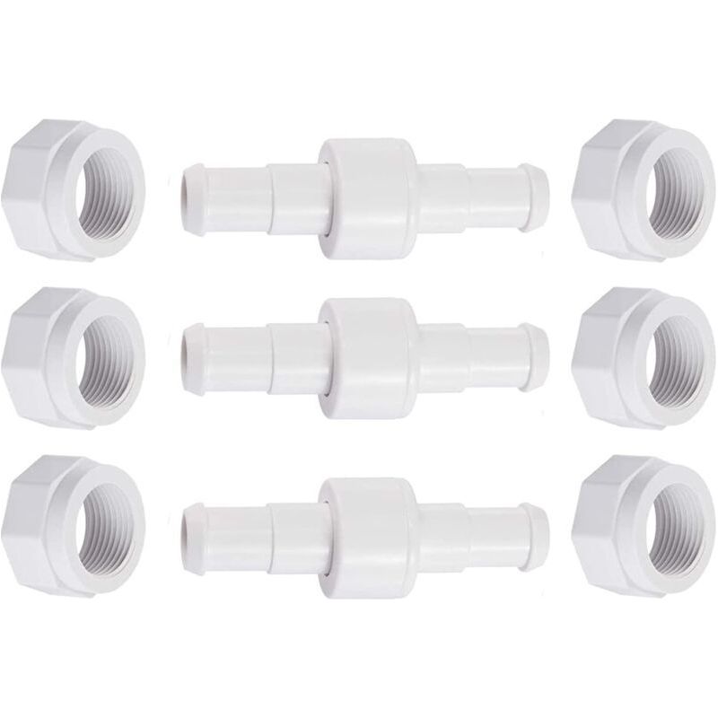Set Aus Drei D20-drehschläuchen Mit D15-muttern, Kompatibel Mit Den Zodiac Polaris 280, 380 Und 180 Crezuo Poolreinigungsrobotern