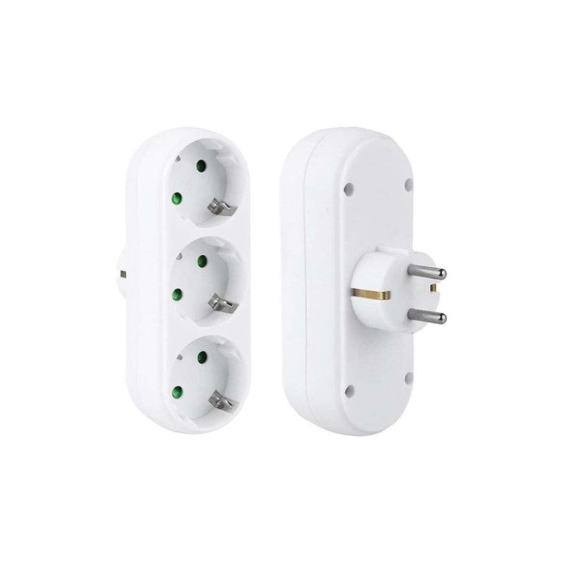 Netzteil, Tragbarer Netzstecker, Für Büro, Zuhause Und Reisen, Weiß, Crezuo