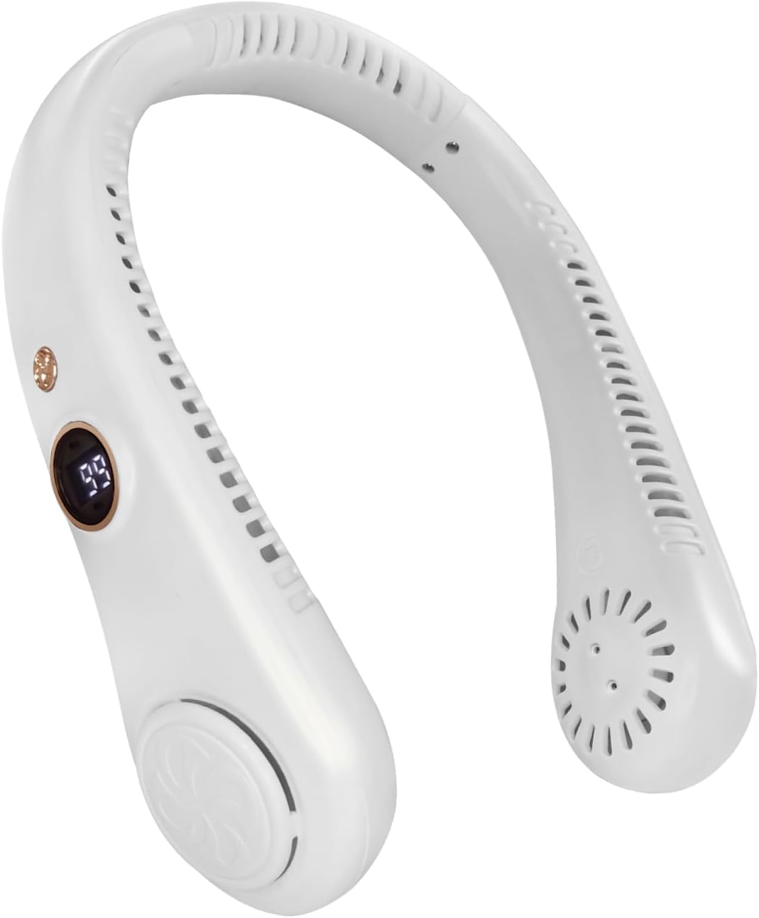 Tragbarer Nackenventilator, Usb-aufladbar, 5 Geschwindigkeitsstufen, Hängender, Klingenloser Ventilator, 360-grad-luftstrom
