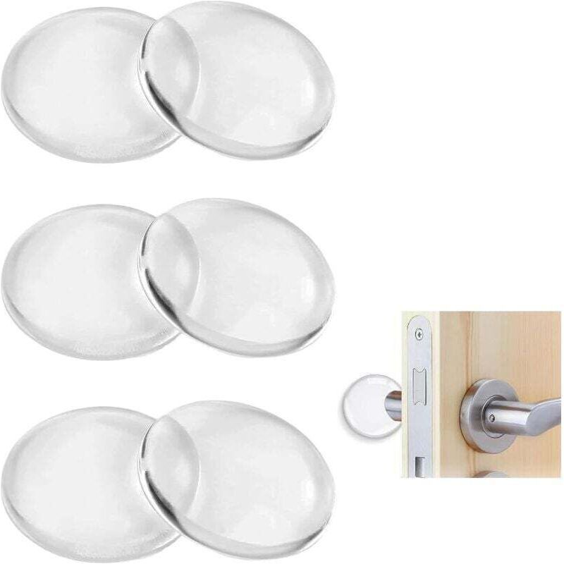 Transparente, Selbstklebende Türstopper, Stoßdämpfer, Türgriffschutz Für Küche Und Bad, 50 X 8 Mm Crezuo