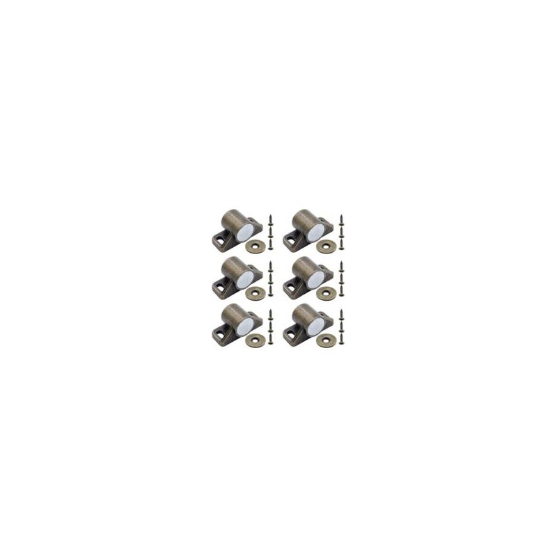 Pièces Schranktürmagnet, Magnetische Türriegel, Mit 6 Unterlegscheiben Und 18 Schrauben, Magnetischer Türschließer Für Küchenschränke Und Kleiderschränke, Bronze Crezuo