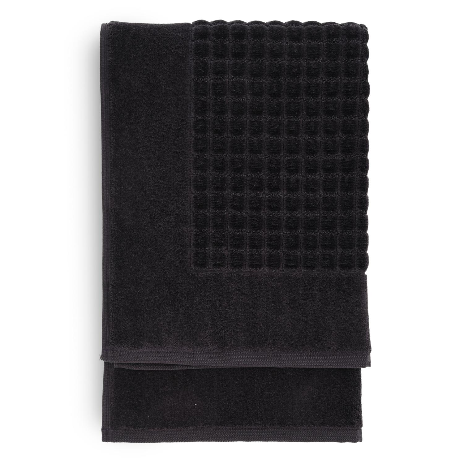 Scandi Spa Badezimmerteppich 50x70cm Anthrazit
