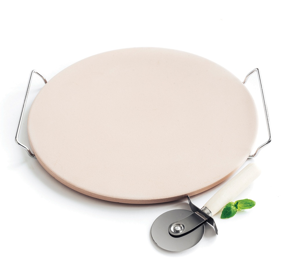 Professioneller Pizzastein 33 Cm Mit Ausstecher Pizzastein Duka