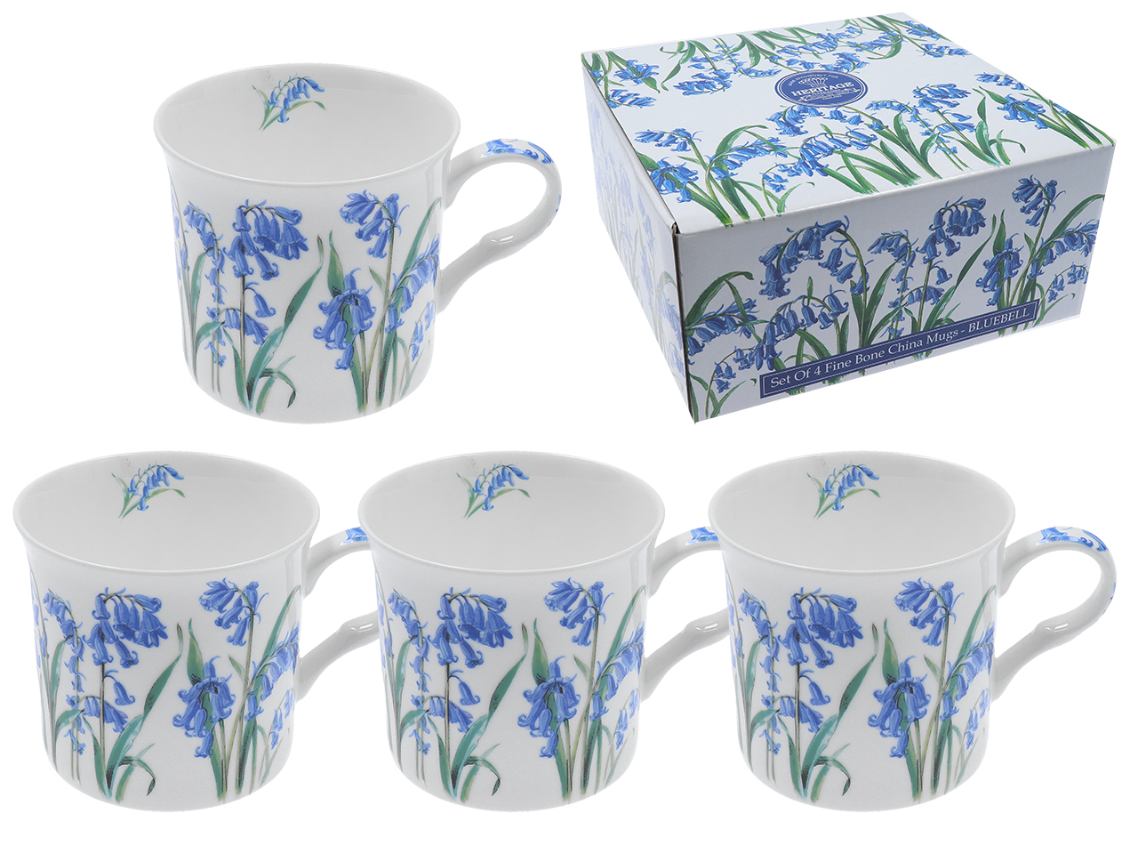 Heritage, 4er-set Tassen À 295 Ml – Glockenblumen, Blumen – Glockenblumen