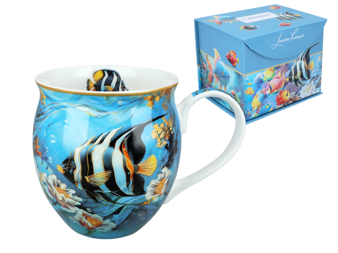 Carmani, Porzellan-töpfchenbecher 430 Ml - Laura Lozano/korallenriff