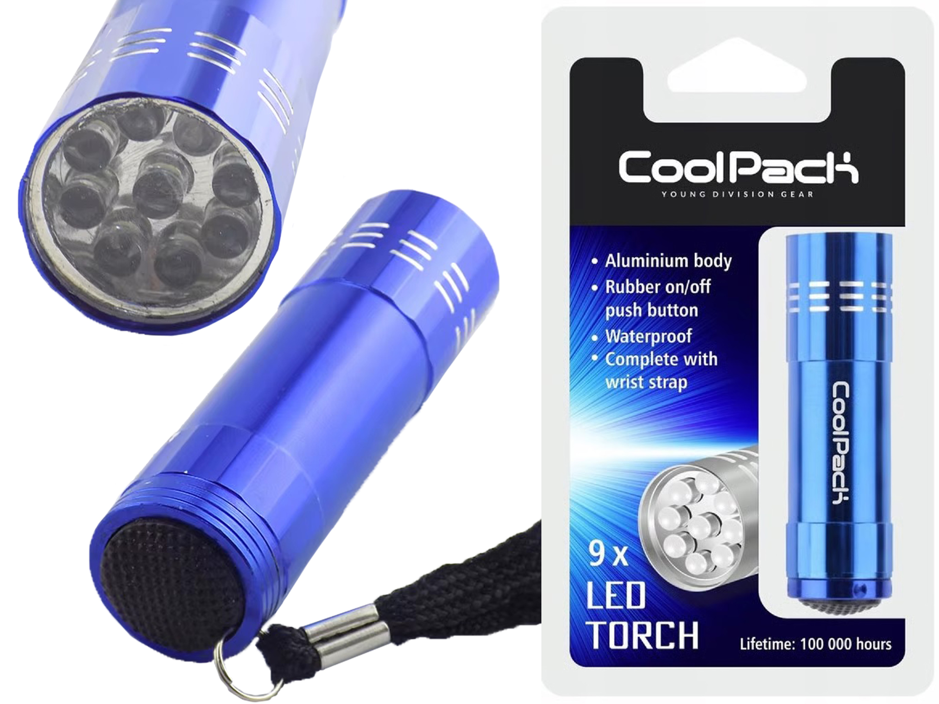 Kleine Led-taschenlampe Mit 9 Kühldioden