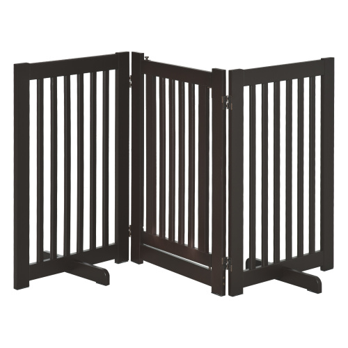 Holzsicherheitsgitter Für Hunde, Faltbar Und Verstellbar, Freistehende Innentür