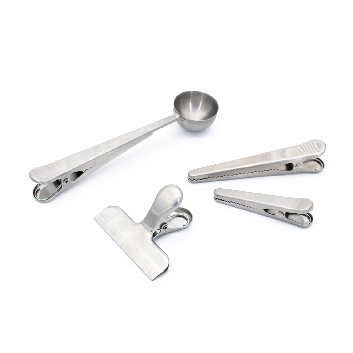 Kaffeezubehör 4-teiliges Edelstahl-silber Barista-set Von Duka