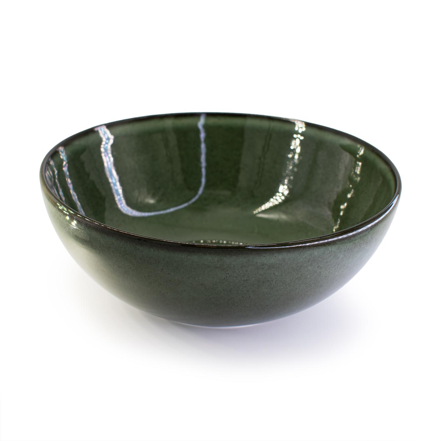 Grüne Porzellan-salatschüssel 23 Cm Elegant Moss Duka