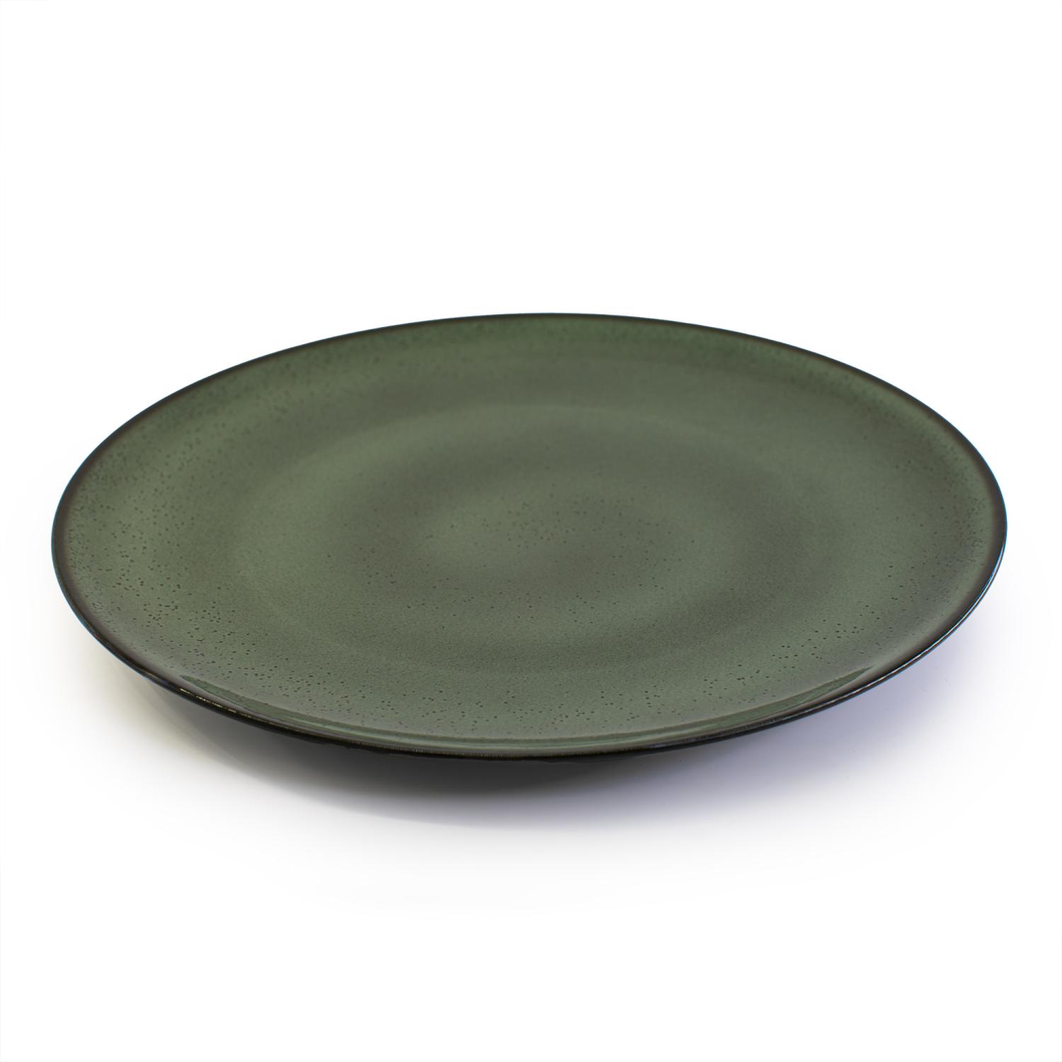 Grüner Porzellan-speiseteller 28 Cm Elegant Moss Duka