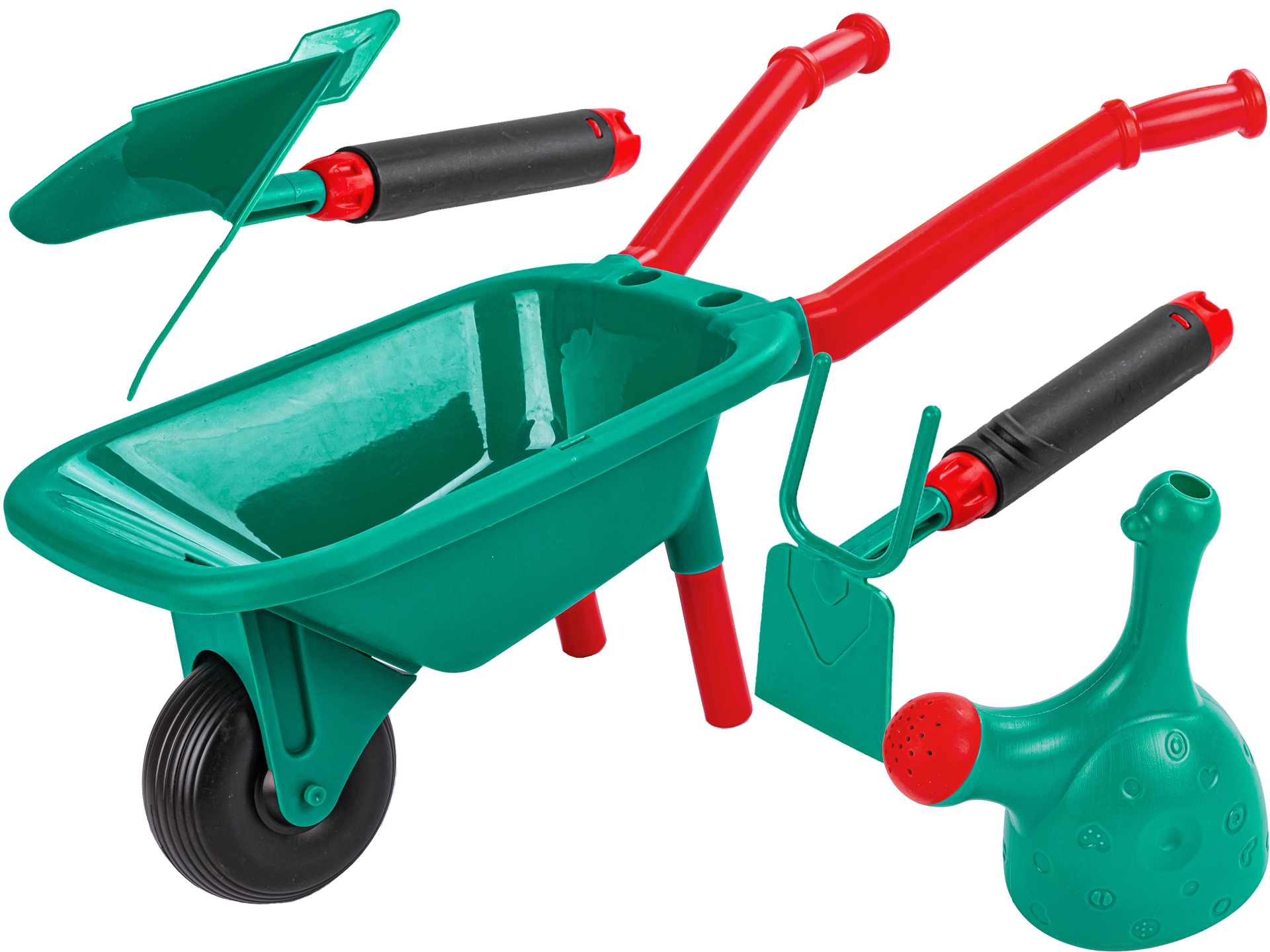 Schubkarren Für Den Garten, Sandkasten Für Kinder, Gartenset, Gießkanne