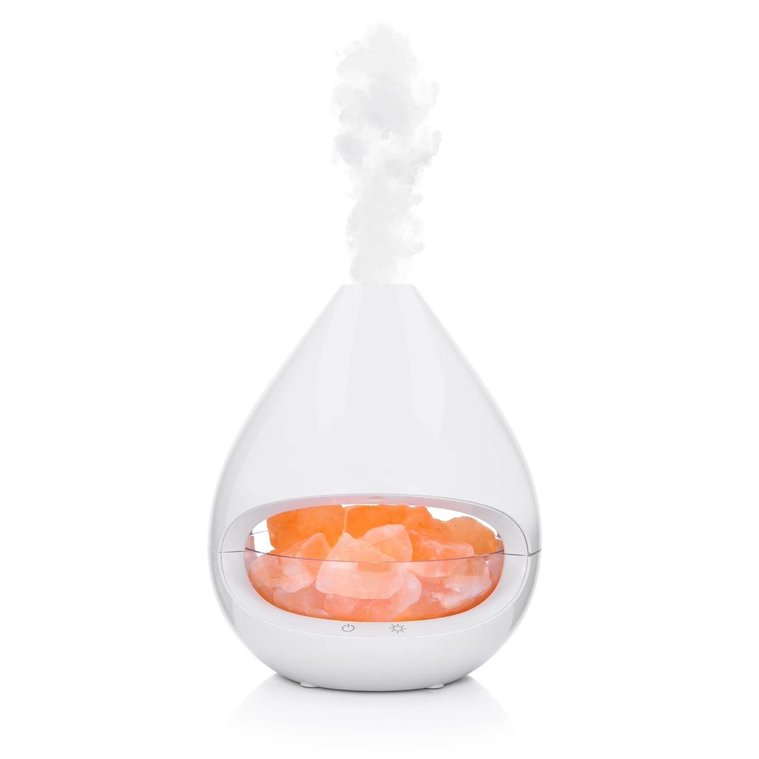 Bergvind Duka Aroma Ultraschall-luftbefeuchter Mit Salzkristalllampe Und Ionisation