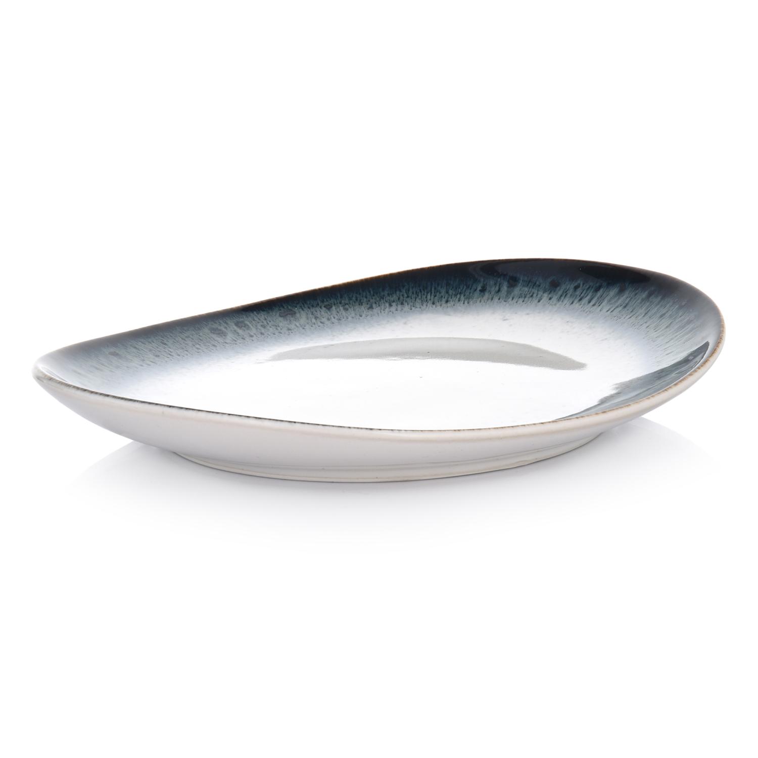 Frühstücksteller Aus Porzellan, 22 Cm, Oval, Mehrfarbig, Dim Duka