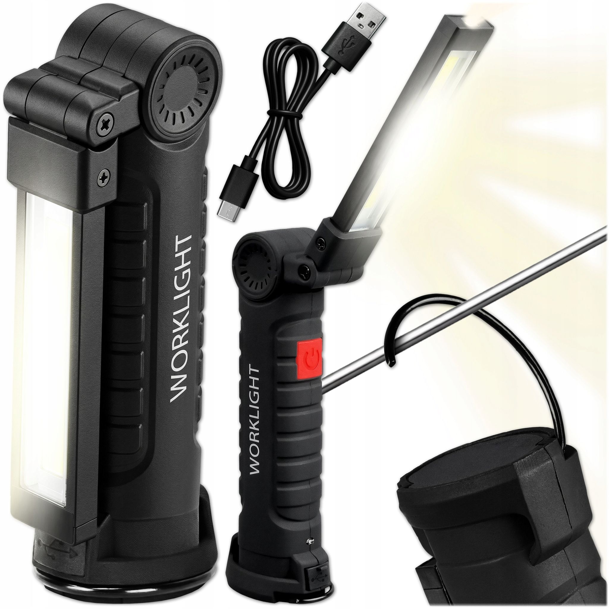 Led-werkstattlampe, Wiederaufladbar, Tragbar, Faltbar
