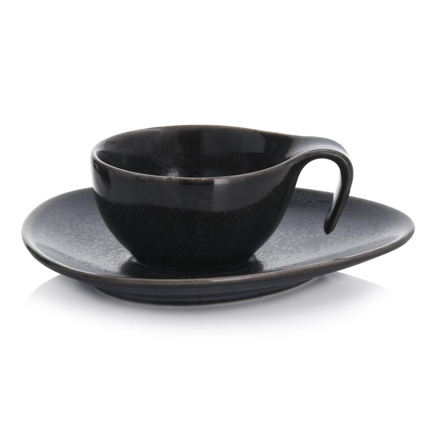 Delightful Espresso Tasse Mit Untertasse 60 Ml Time Black Duka