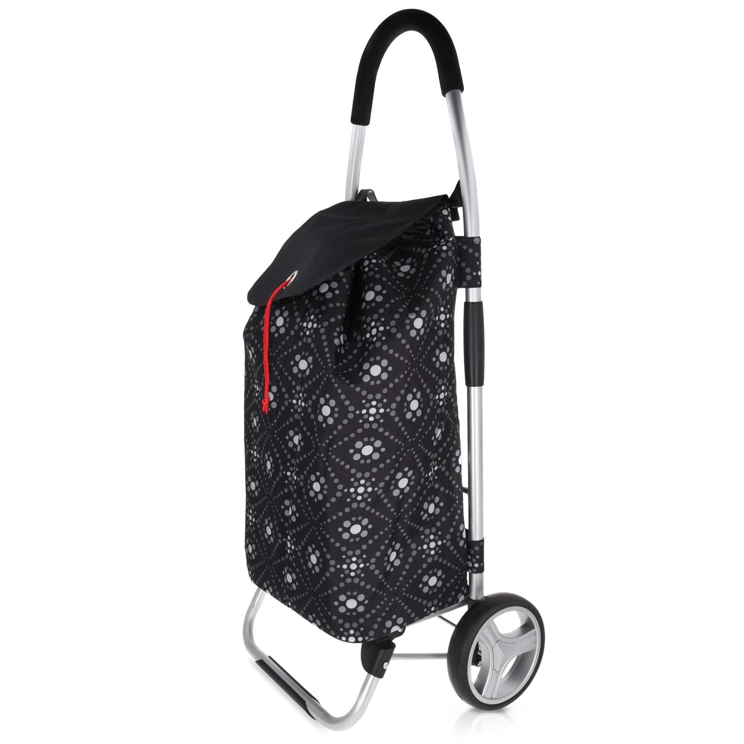 Pase Einkaufswagen Schwarzes Geometrisches Muster