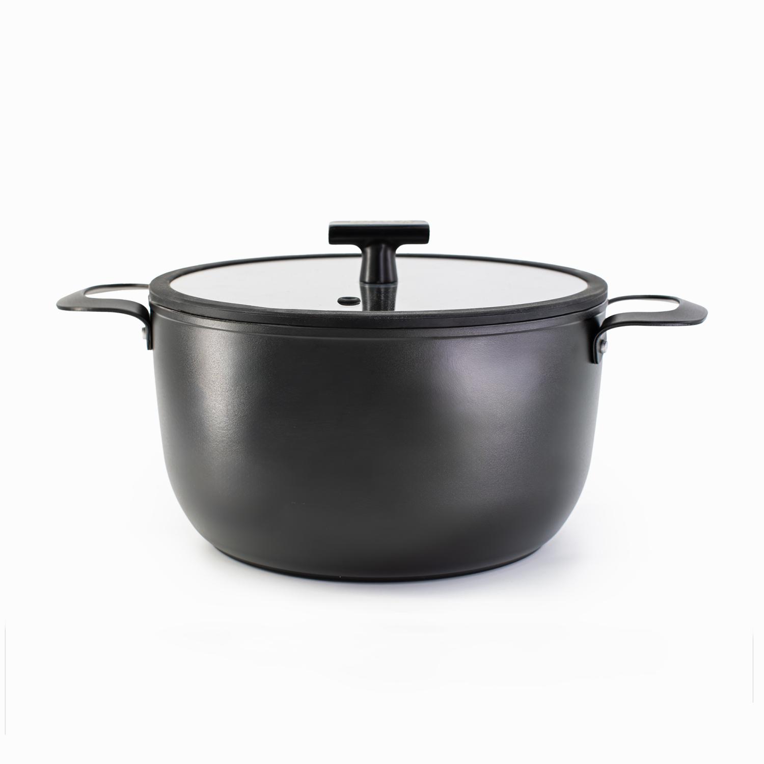 Induktionstopf 24 Cm 4 L Mit Deckel Schwarz Ugnar Cassarole Duka