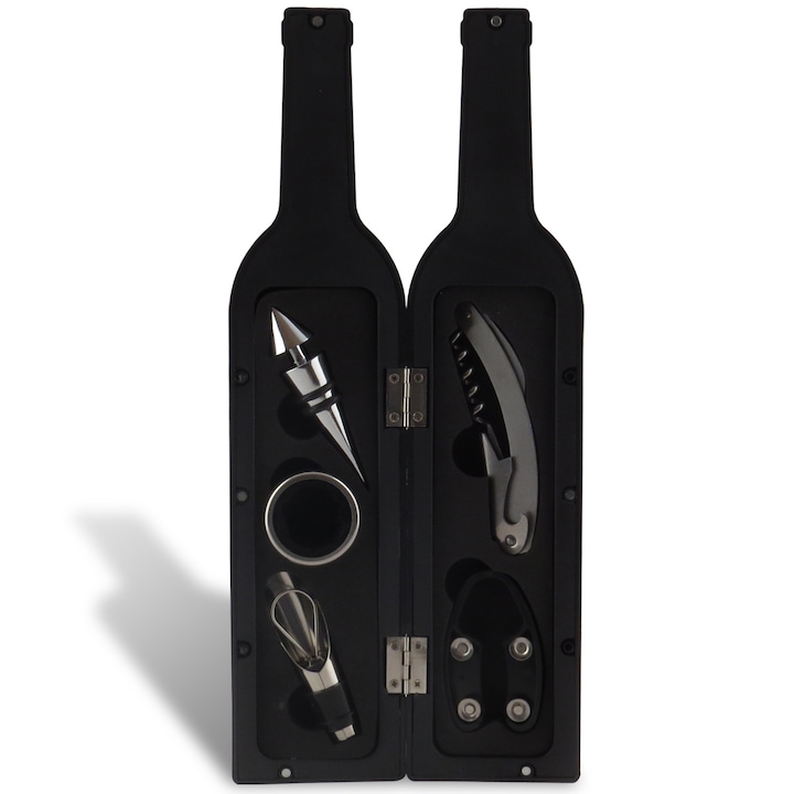 Bohmann 5-teiliges Weinglas-set, Schwarz