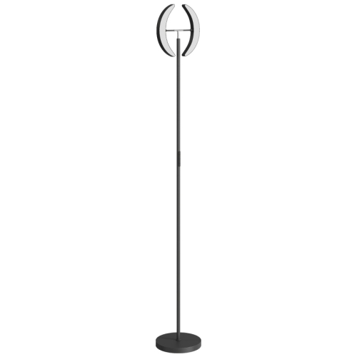Rgb-stehlampe, Verstellbar, Mehrfarbige Beleuchtung, Schwenkbar, Schwarz