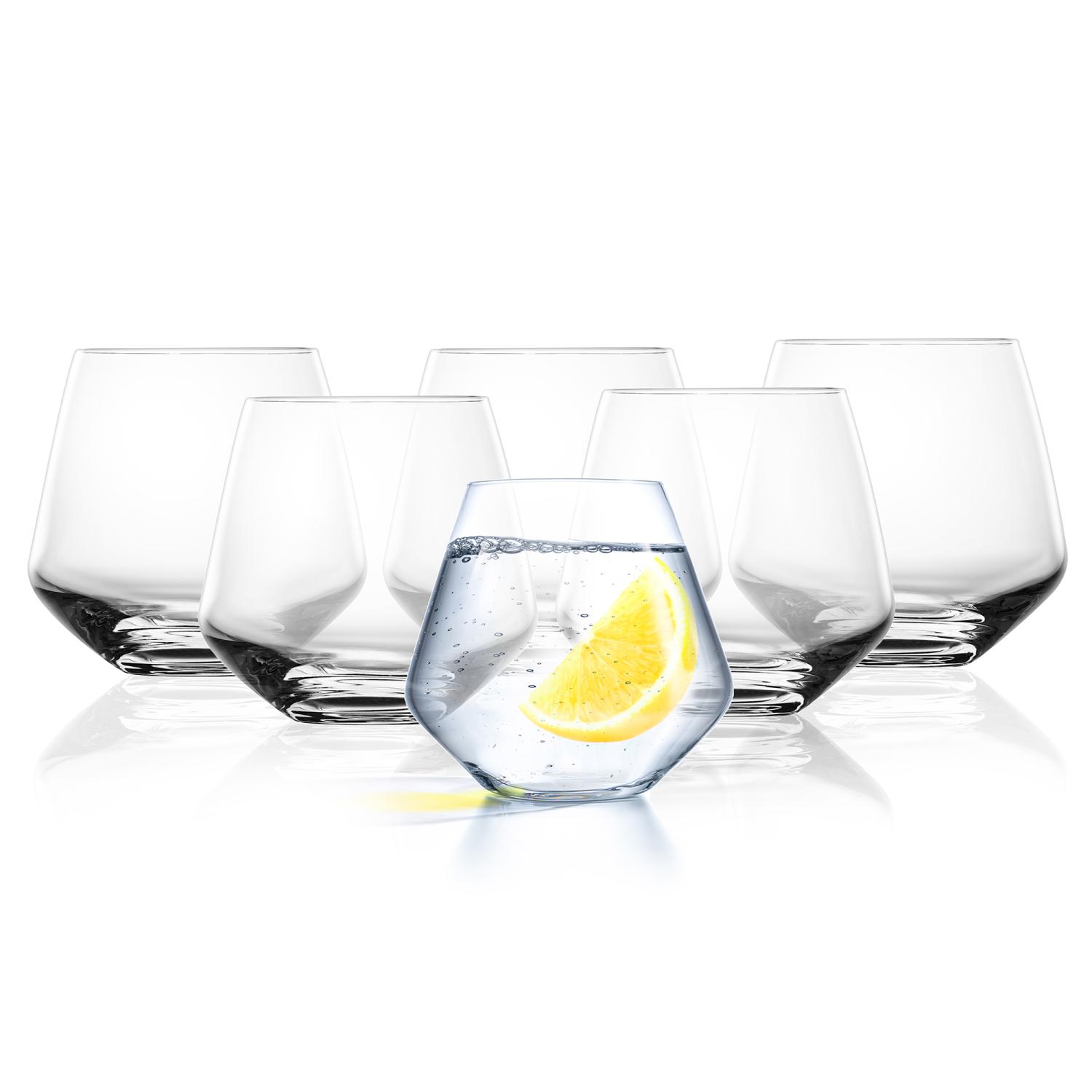 Stilvolles 6er-set Gläser 390 Ml, Spülmaschinenfest, Elias Duka