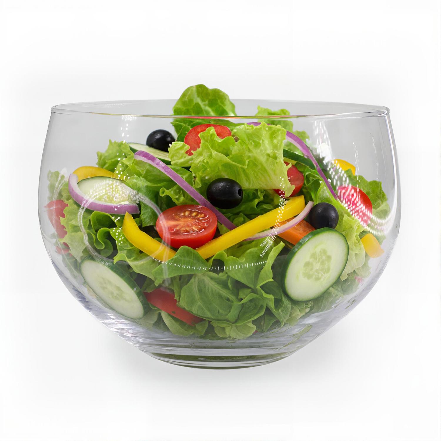 Elegante Salatschüssel Aus Glas, 22 Cm Rund, Duka
