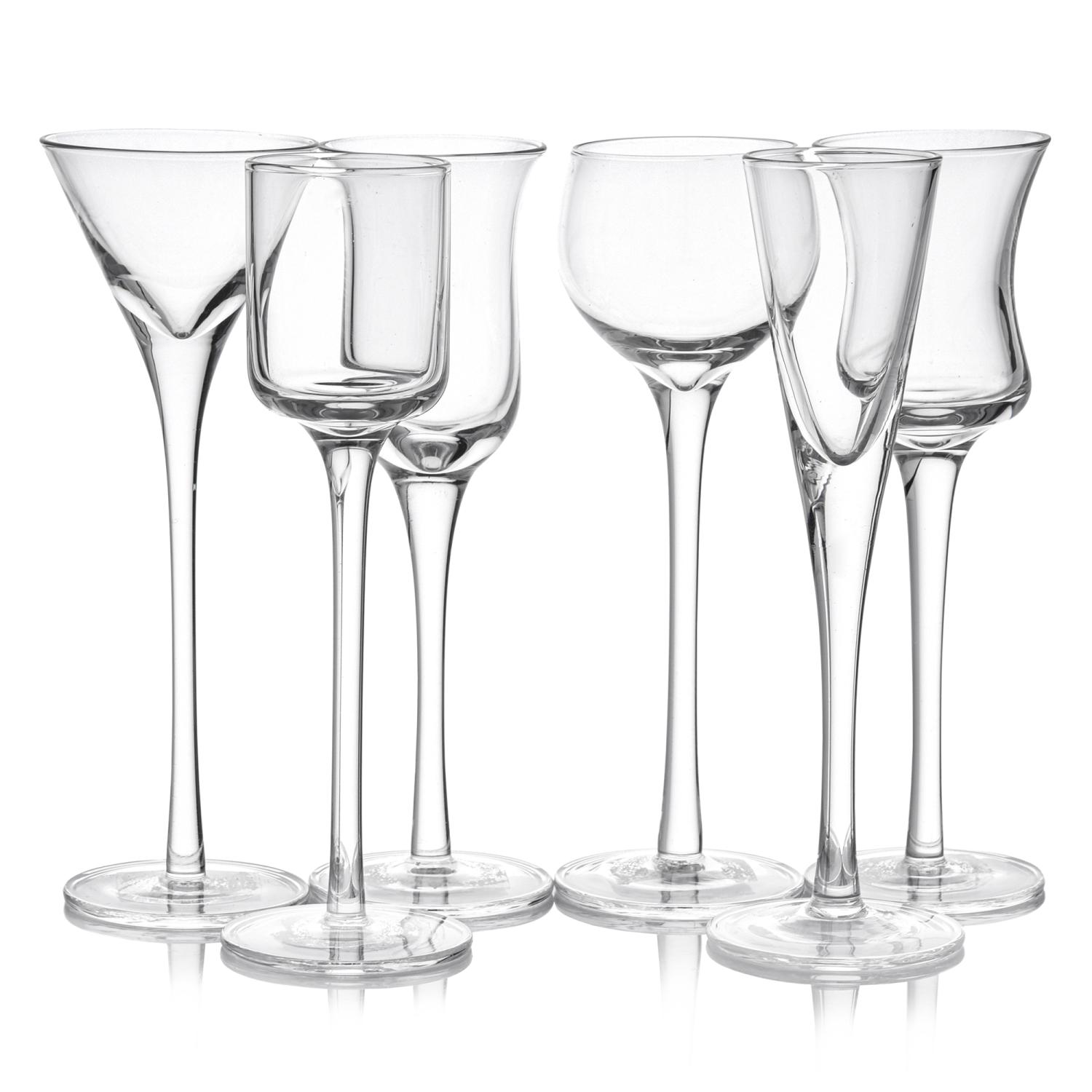 Likör Und Likörgläser, 6-teilig. Stilvolles, Transparentes Likörset.