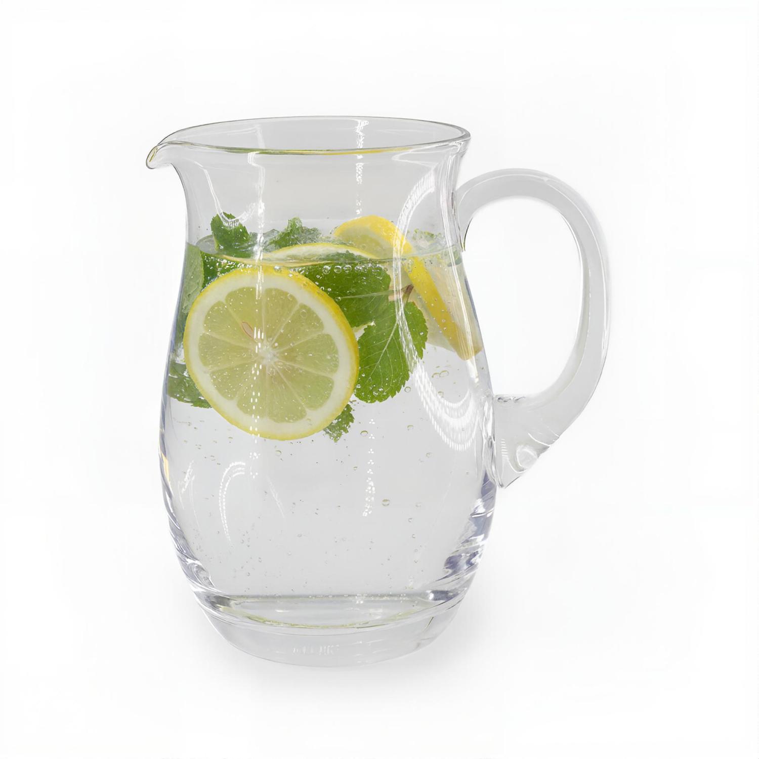 Glaskrug Für Wasser Und Getränke, 1 L, Elegantes Rundes Glas, Duka