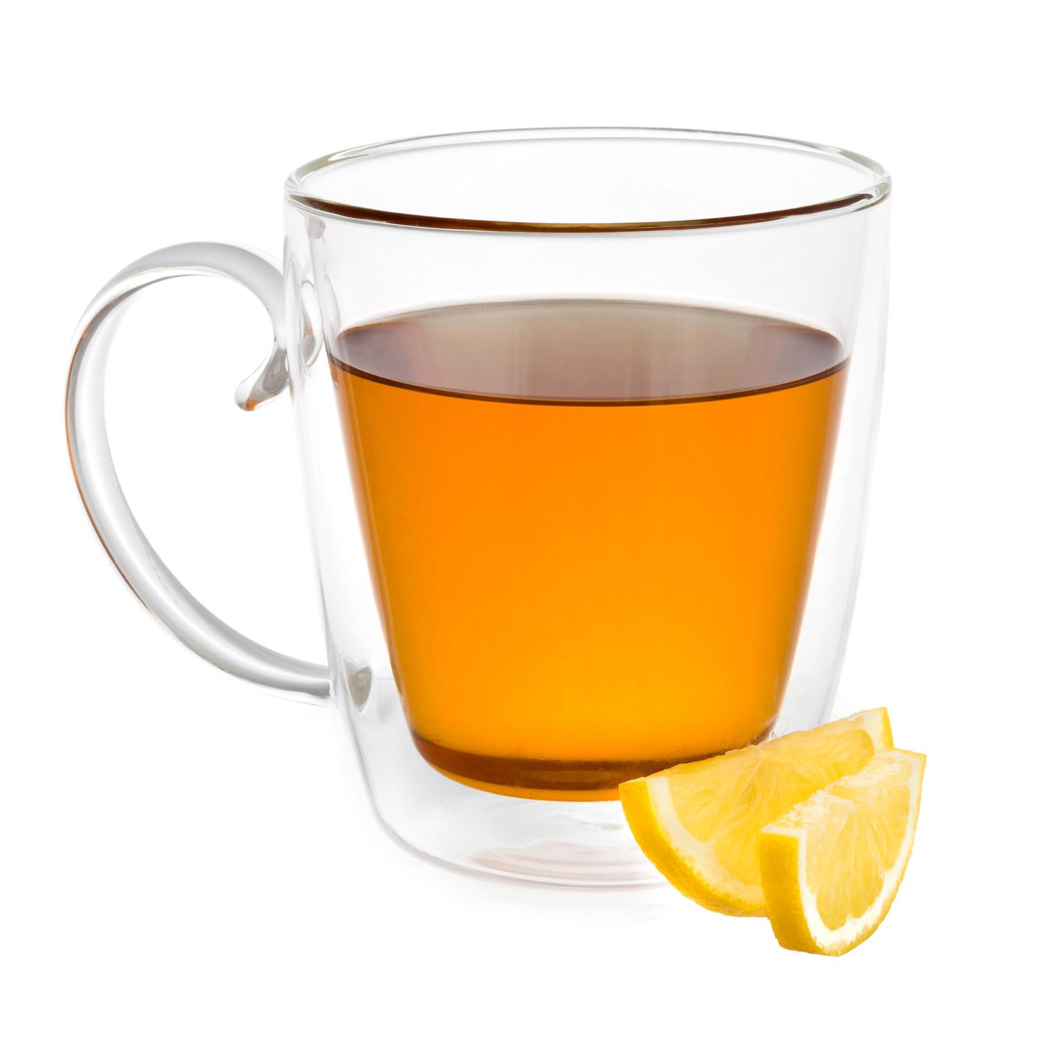 Wunderschöner Doppelbodenbecher, 500 Ml, Borosilikatglas, Lise Duka