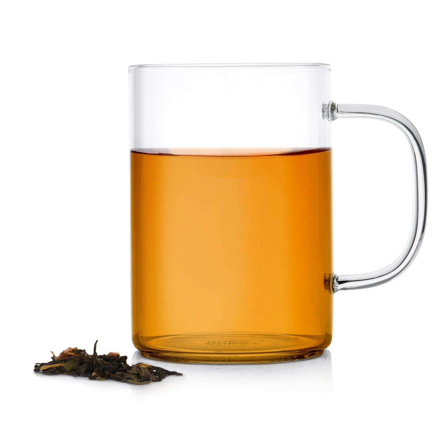 Tea Time 400 Ml Glasbecher Für Kaffee Und Tee, Duka Glas