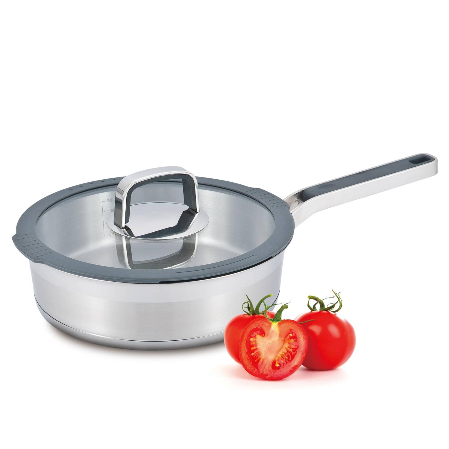 Eskil Tiefe Bratpfanne Mit Deckel 2,8 L 24 X 6,5 Cm