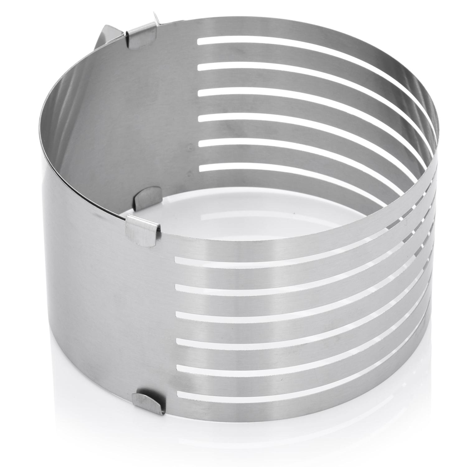 Einfacher Tortenschneidering 15-20 Cm X 8,5 Cm Edelstahl