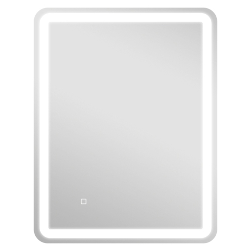 Led-badezimmerspiegel 70x90 Cm, Berührungsempfindlich, Beschlagfrei, Dimmbares Licht In 3 Farben, Beleuchteter Duschspiegel Silber